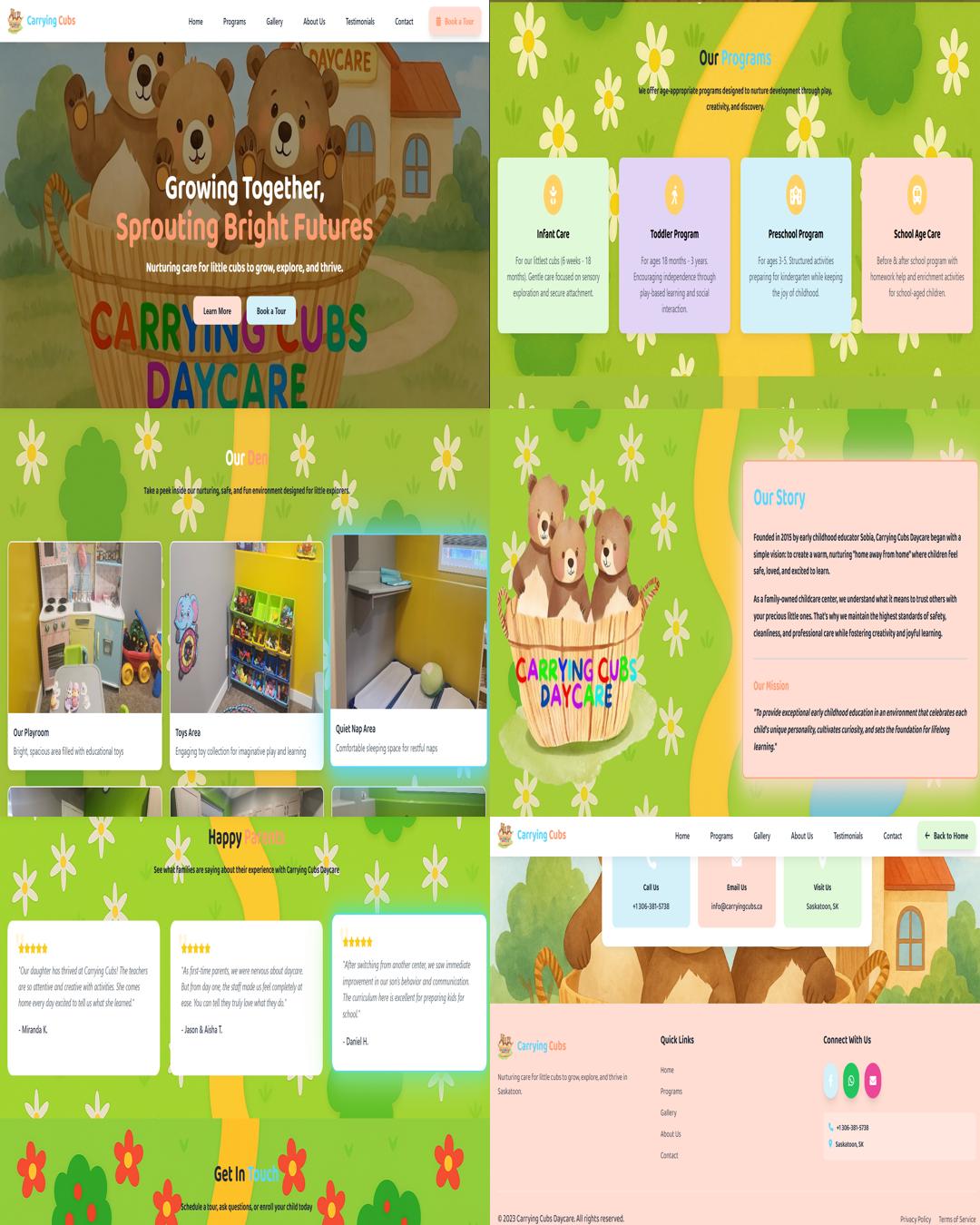 Carrying Cubs Daycare Layout